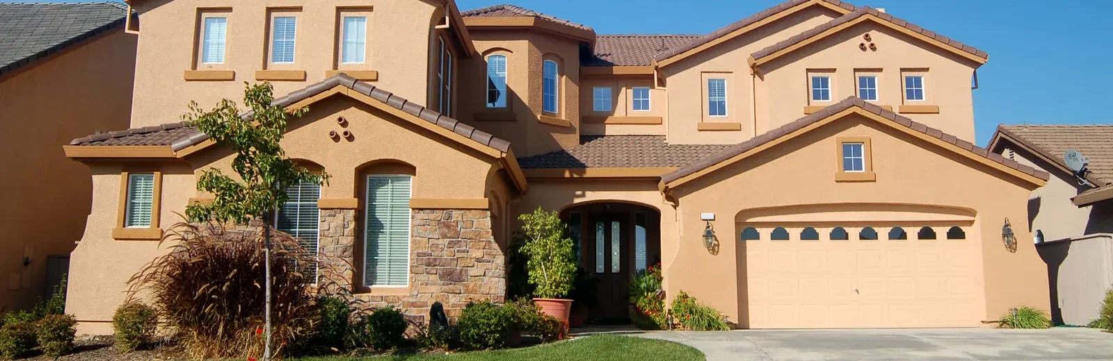 exterior of nice house in California