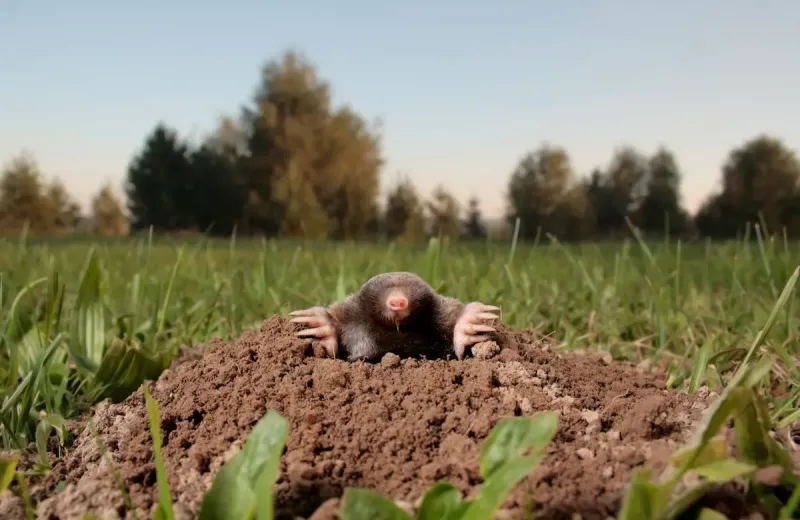mole in the ground