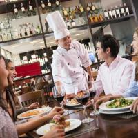 friends dining